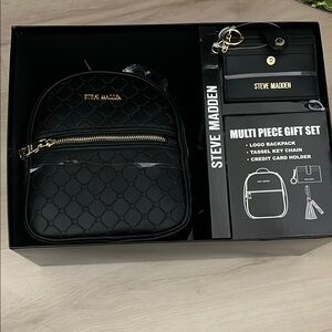 steve madden backpack and wallet kit